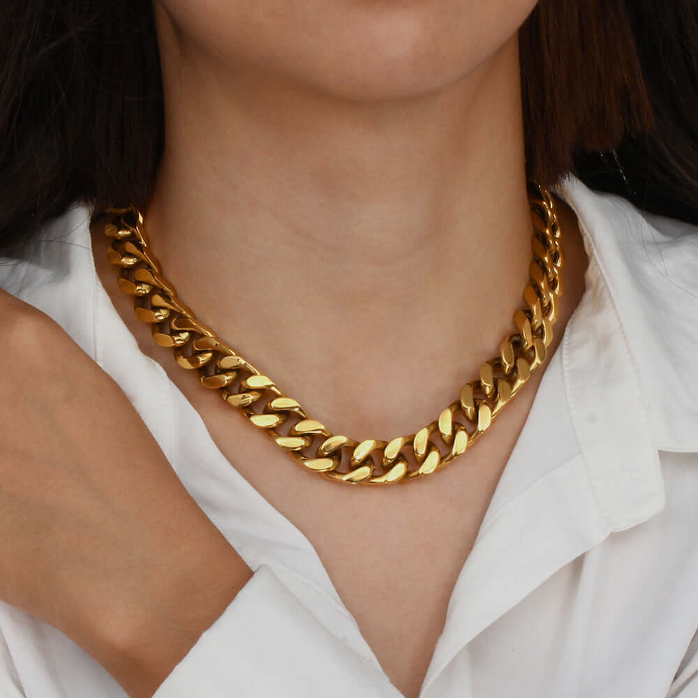 18K Gold Cuban Necklace