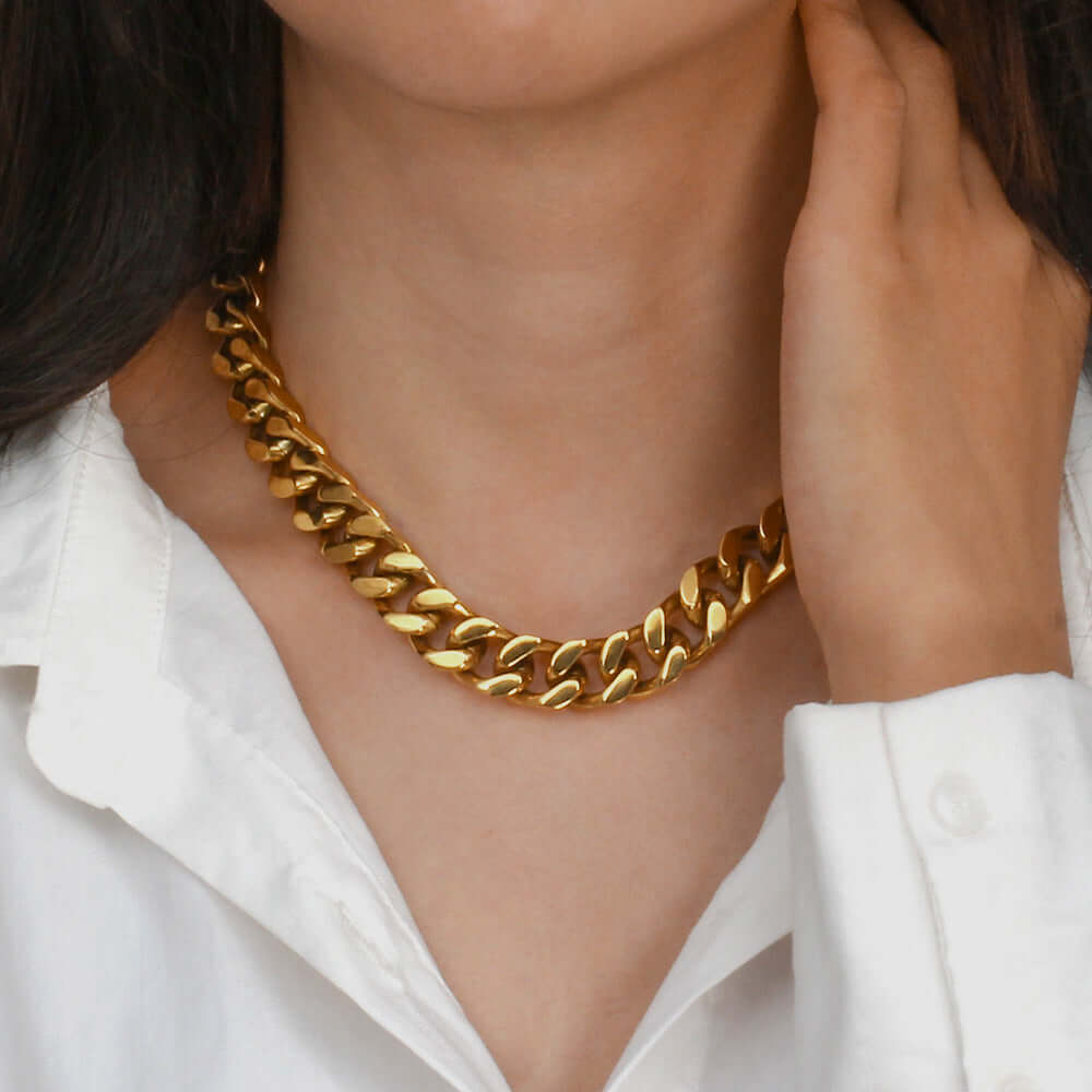 18K Gold Cuban Necklace