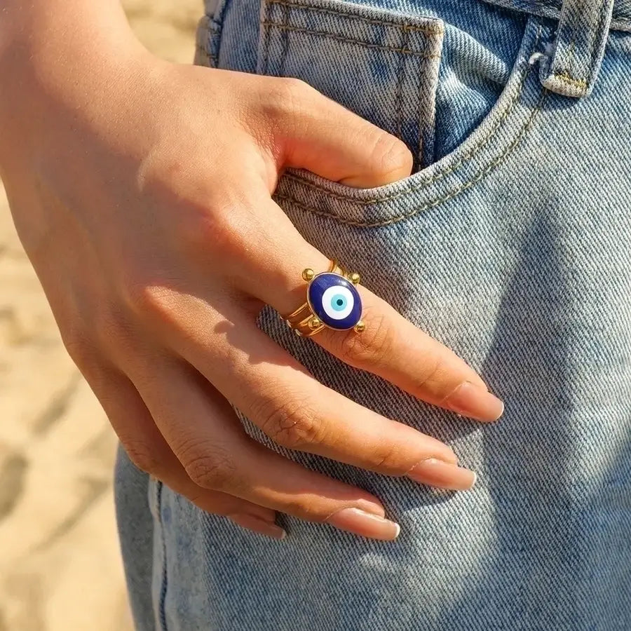Amulet Evil Eye Ring