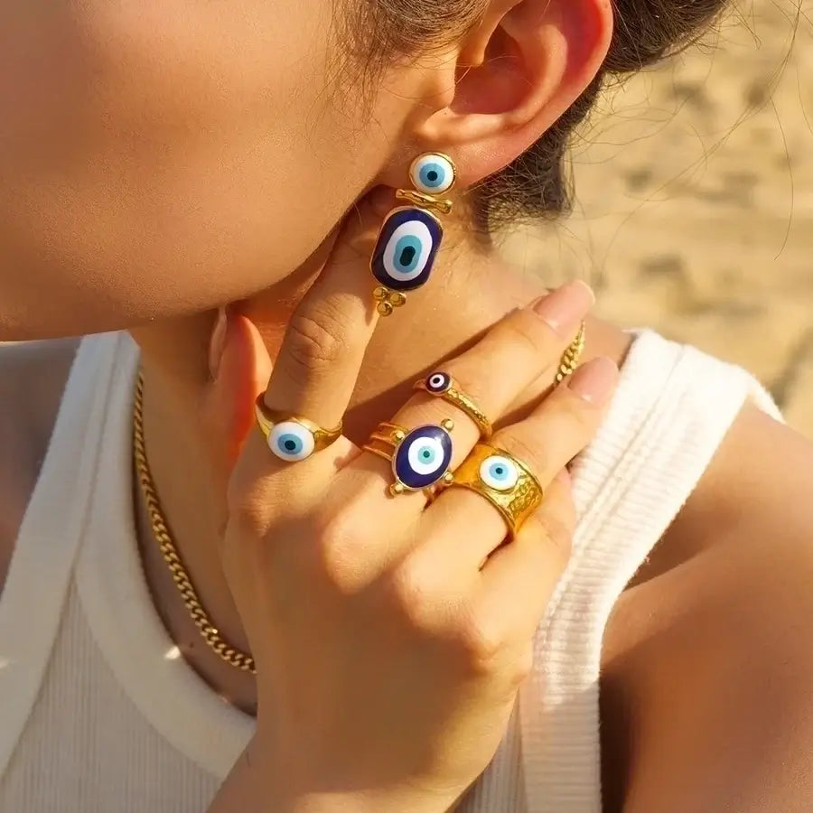 Amulet Evil Eye Ring