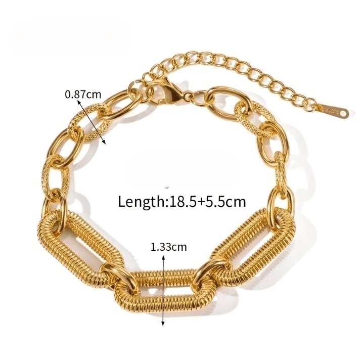Edgy Elegance Bracelet