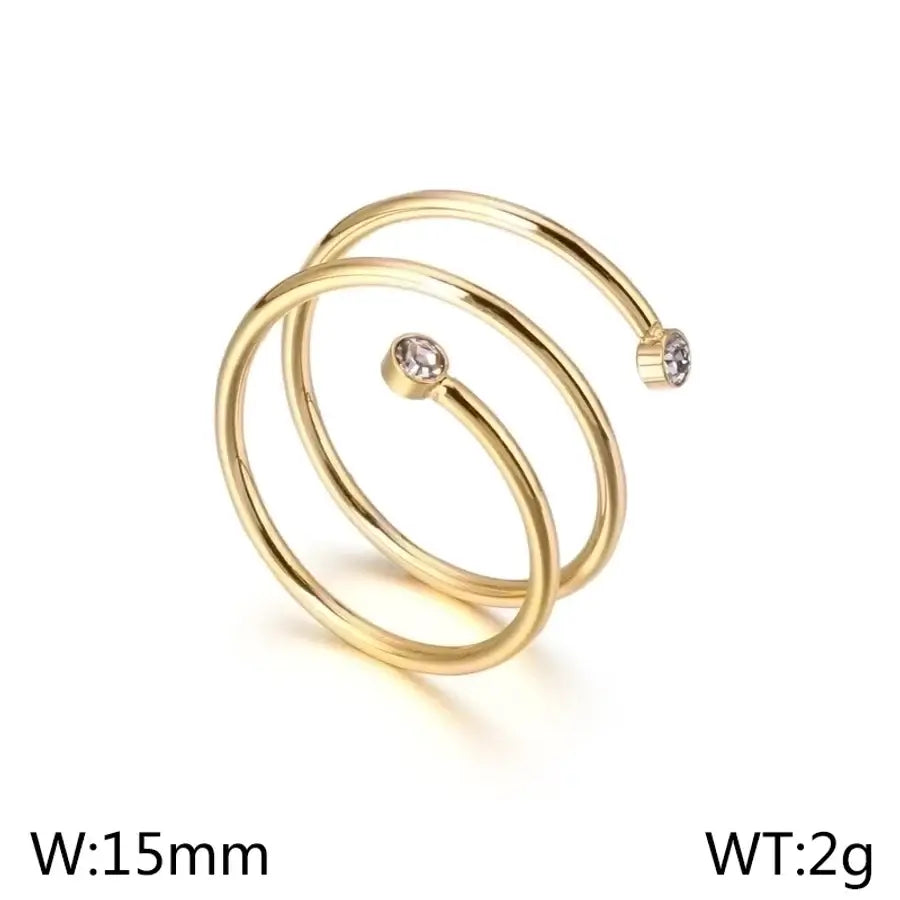 Fashion Spiral Open Rings