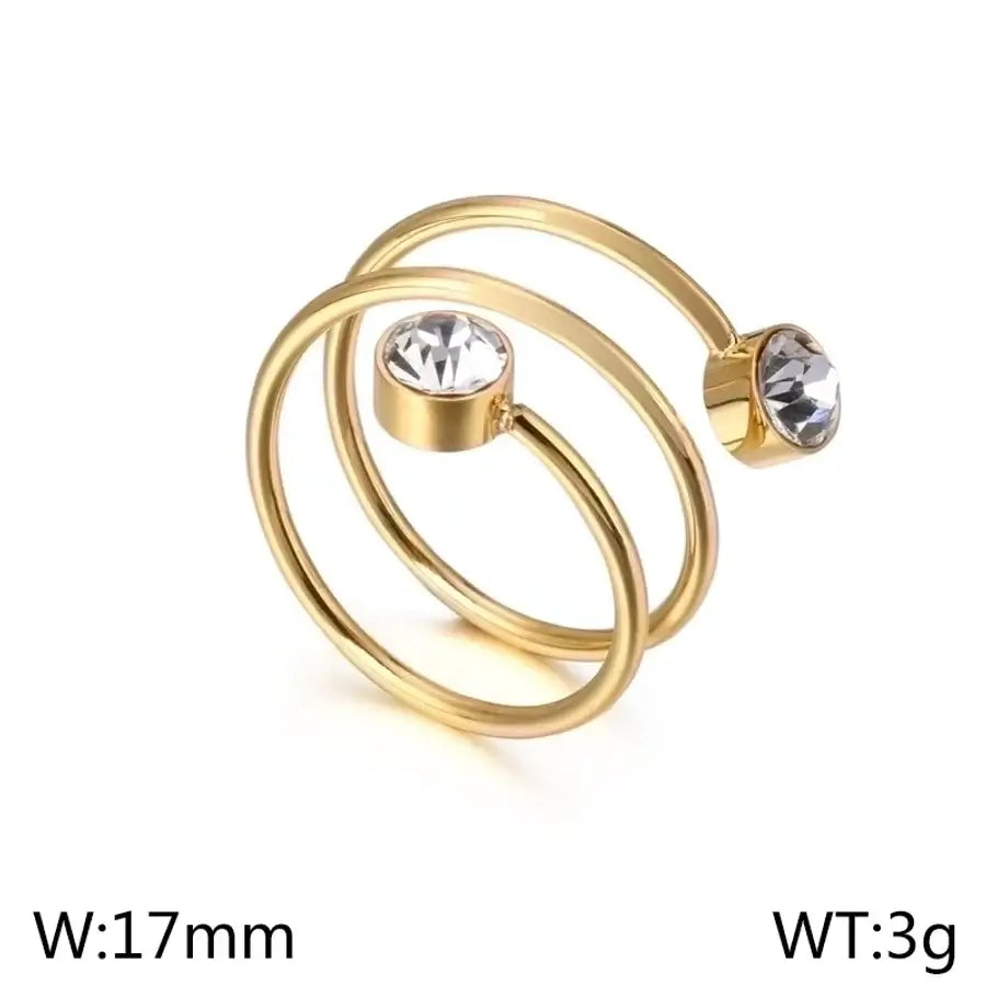 Fashion Spiral Open Rings