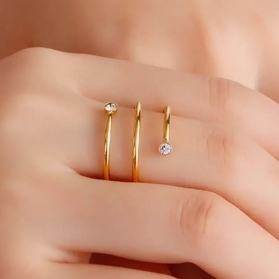 Fashion Spiral Open Rings
