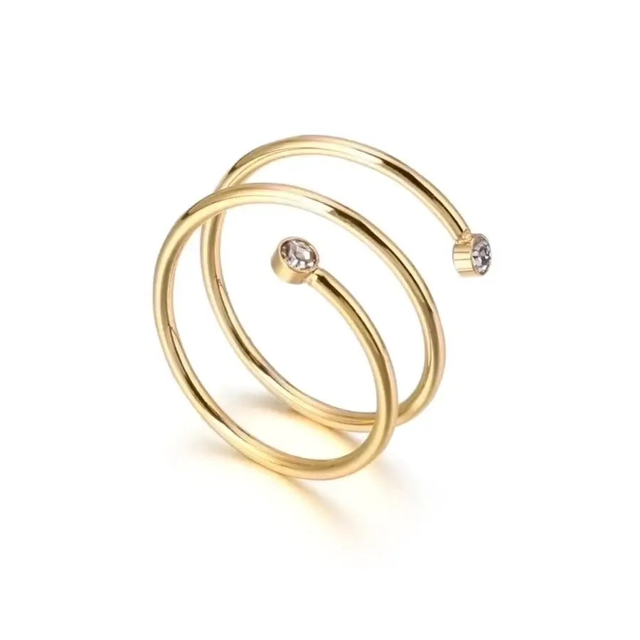 Fashion Spiral Open Rings