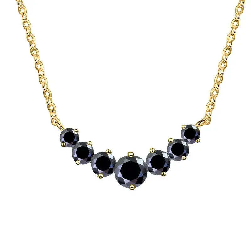 Five Stone Moissanite Necklace