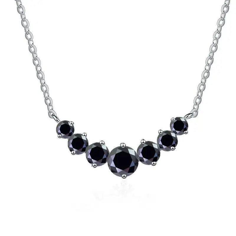 Five Stone Moissanite Necklace