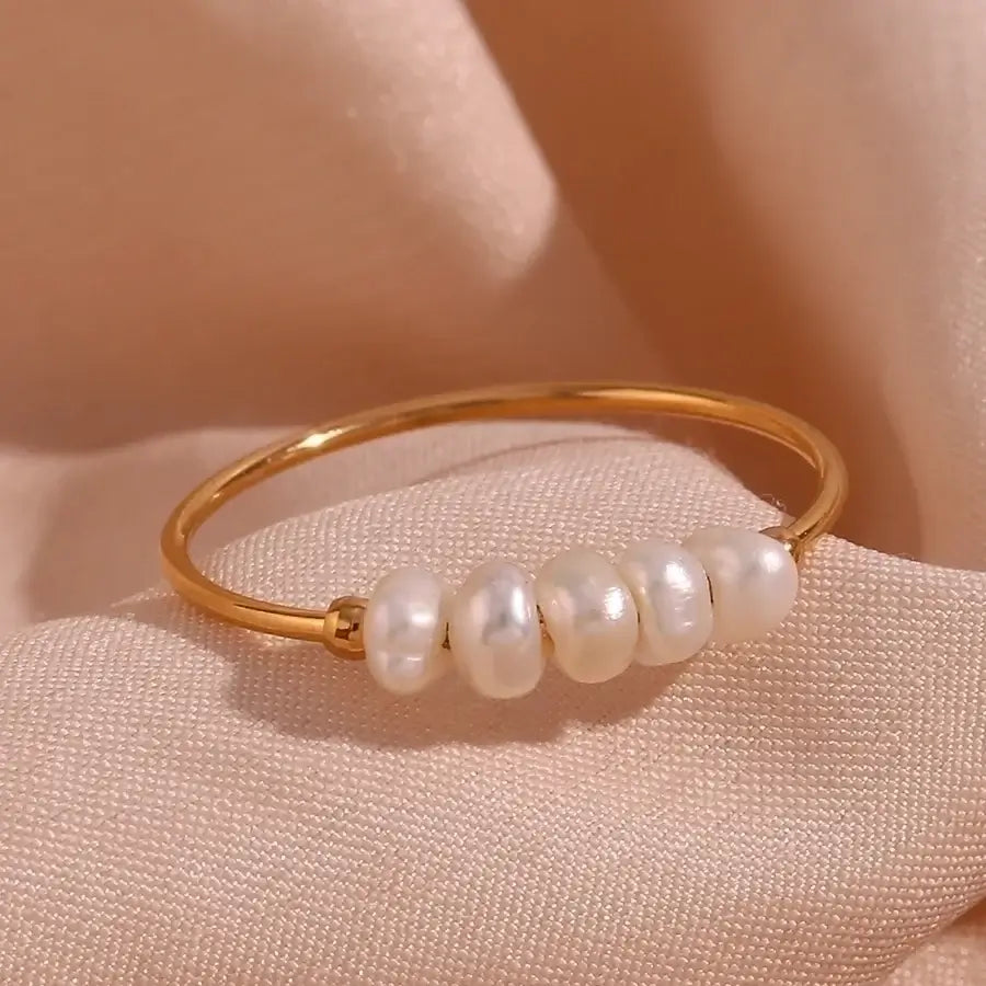 Freshwater Pearl Beaded Ring