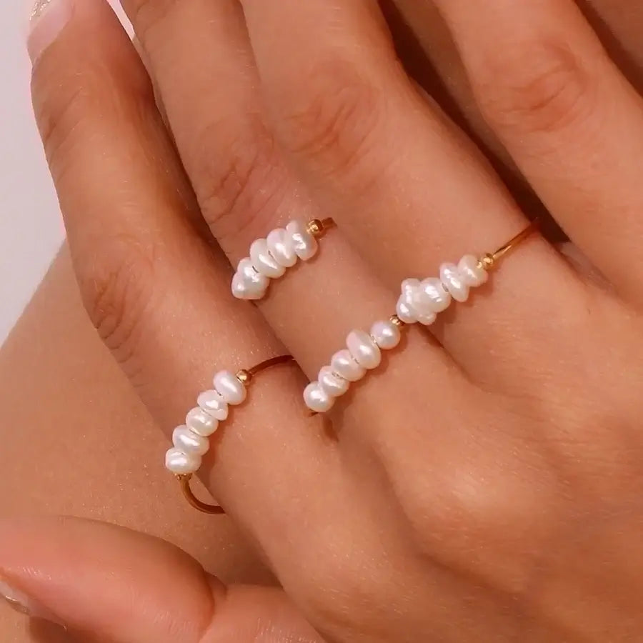 Freshwater Pearl Beaded Ring