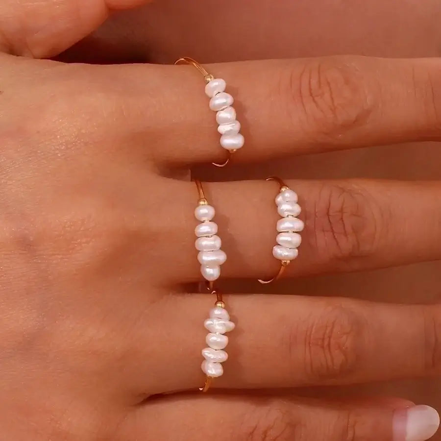Freshwater Pearl Beaded Ring