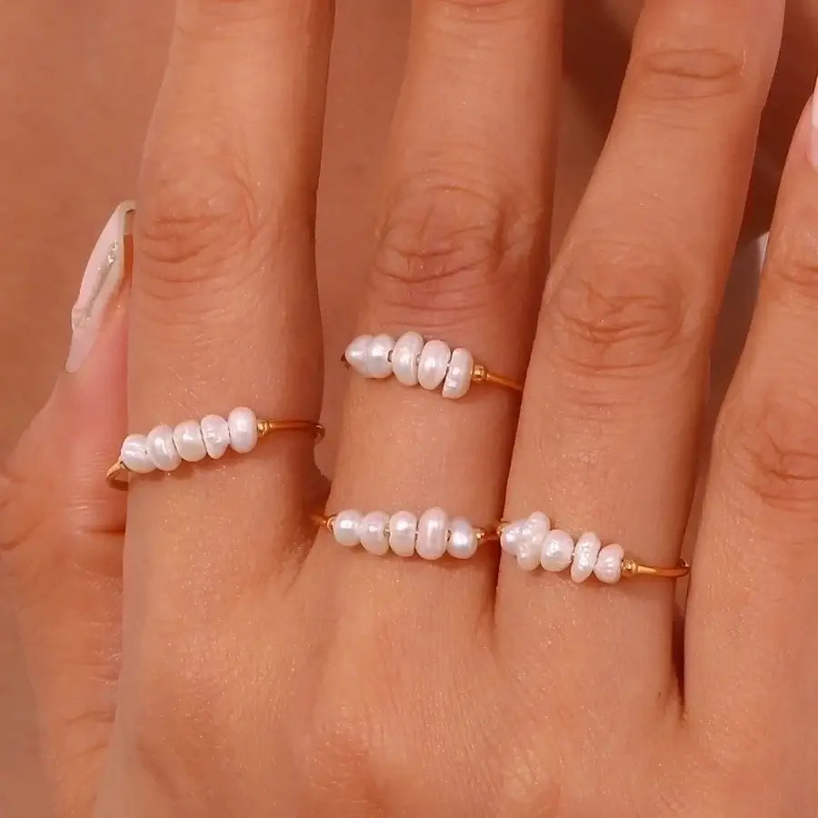 Freshwater Pearl Beaded Ring