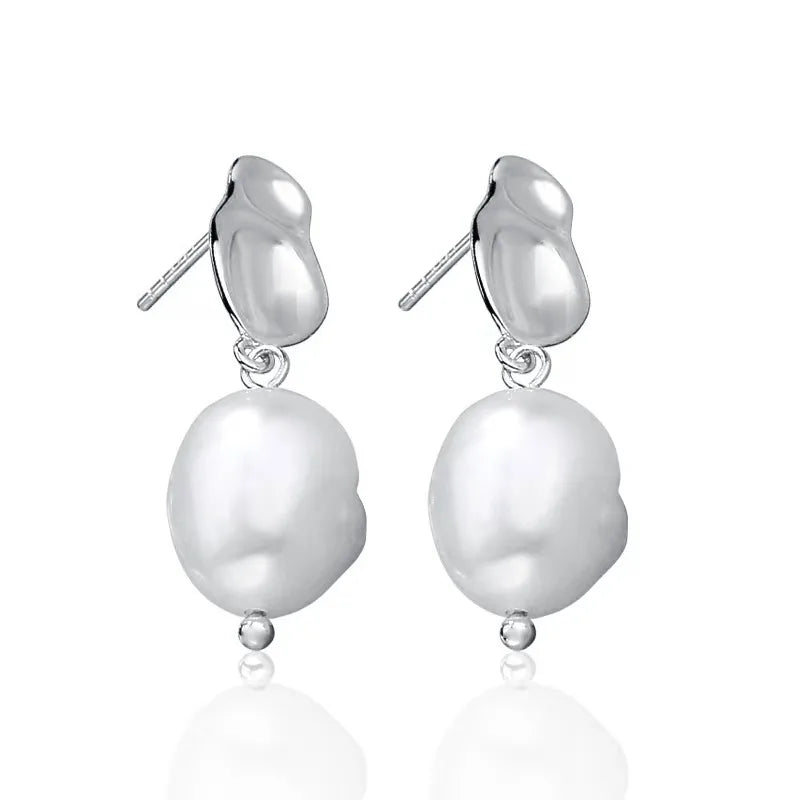 Gleaming Pearl Dangles