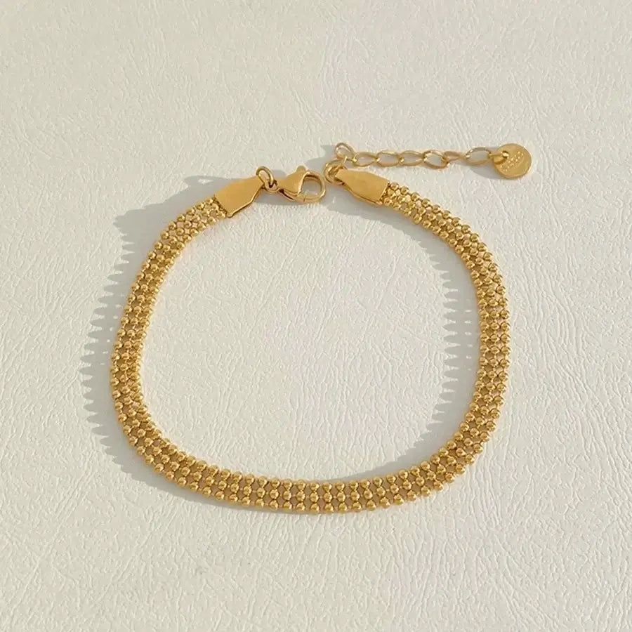 Gold Plated Simple Style Bracelets