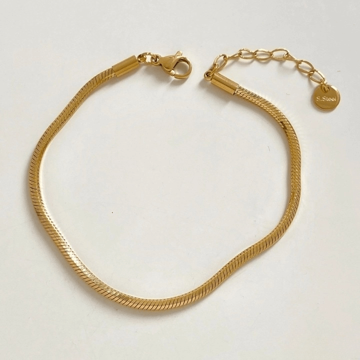 Gold Plated Simple Style Bracelets