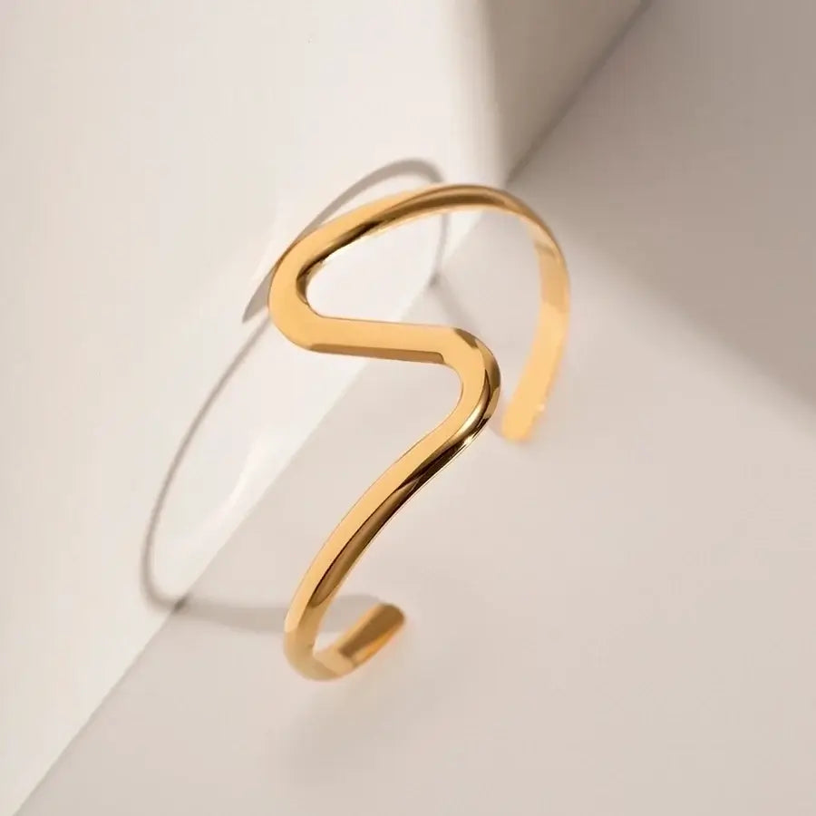 Golden Slipstream Bangle