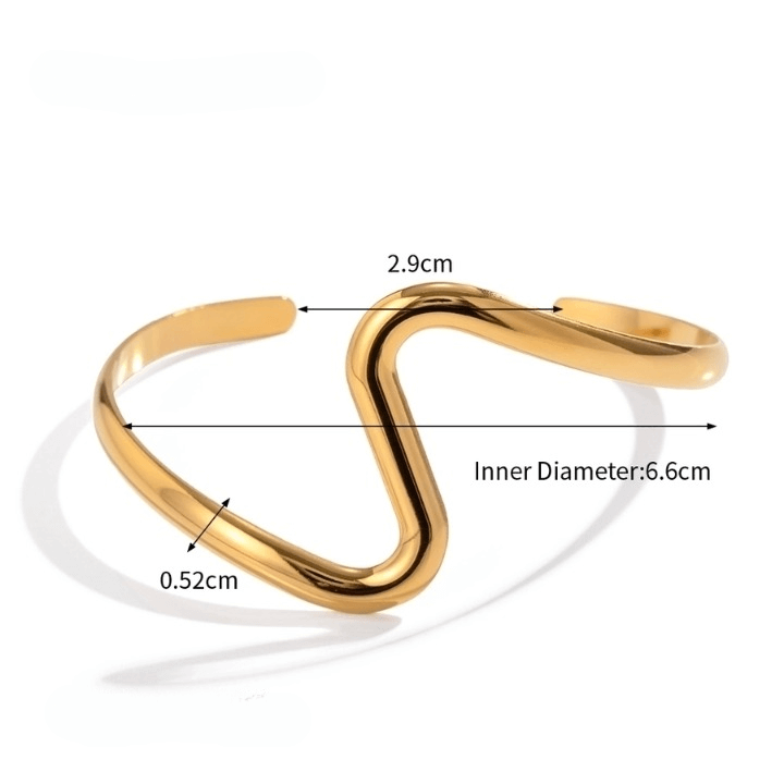 Golden Slipstream Bangle