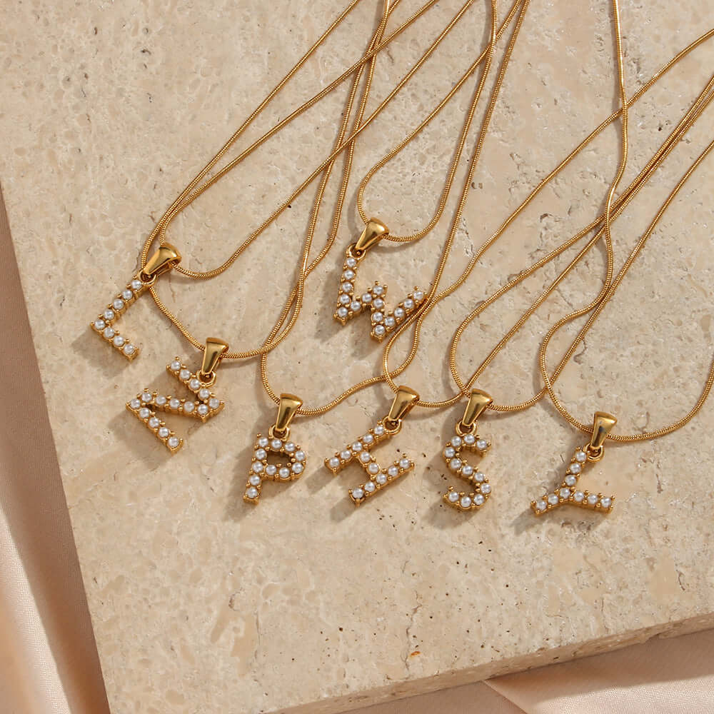 Pearl Monogram Letters