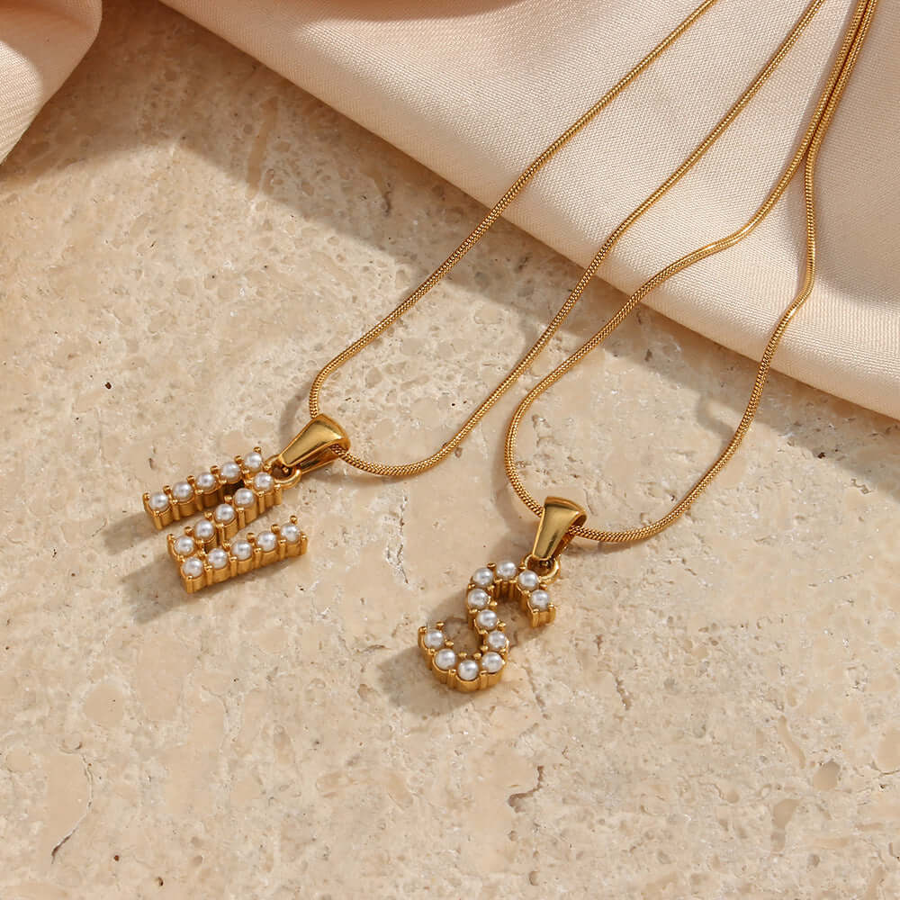 Pearl Monogram Letters