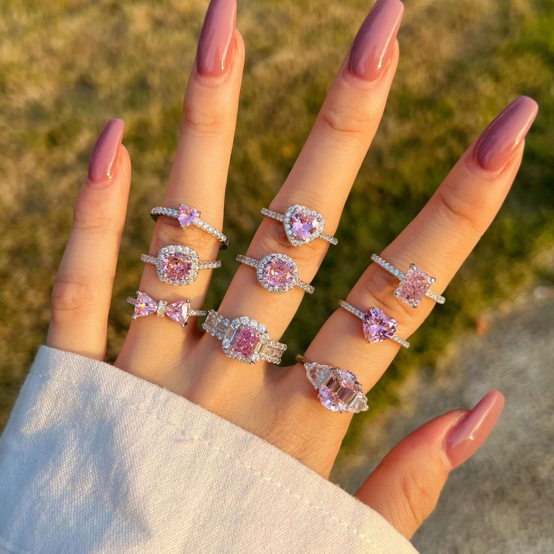 Pink Emerald Ring