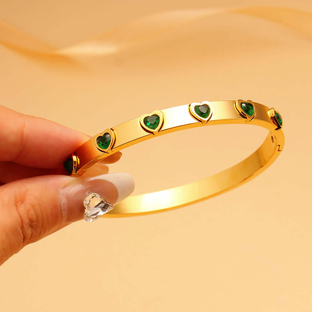 Serene Heartbeat Bangle