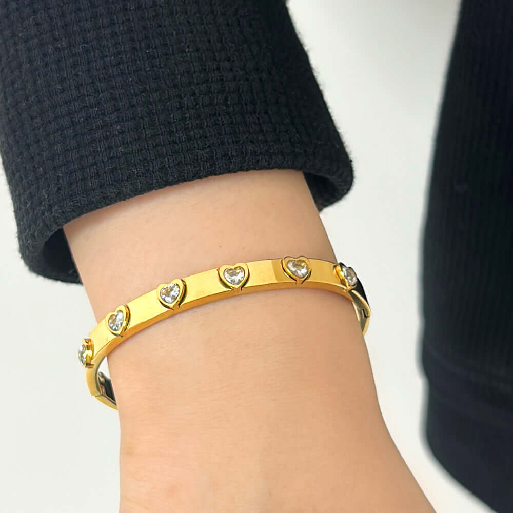 Serene Heartbeat Bangle