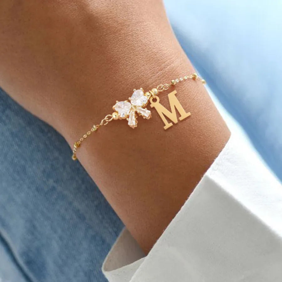 Serenity Heart Bow Bracelet