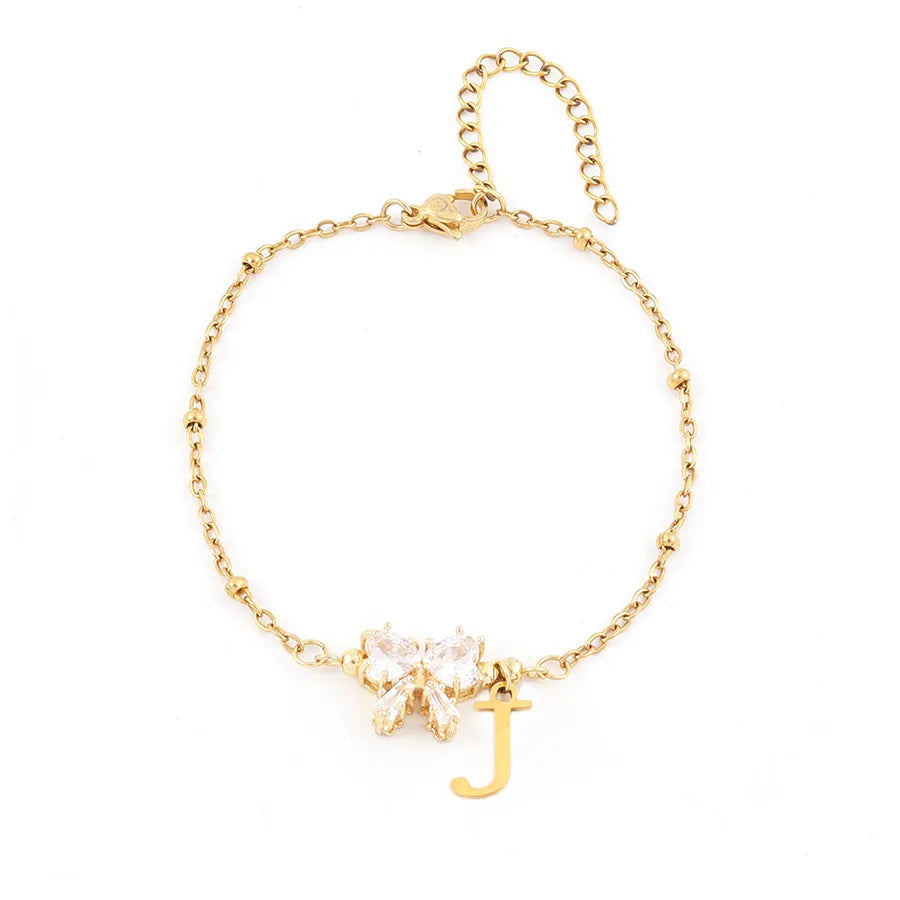 Serenity Heart Bow Bracelet