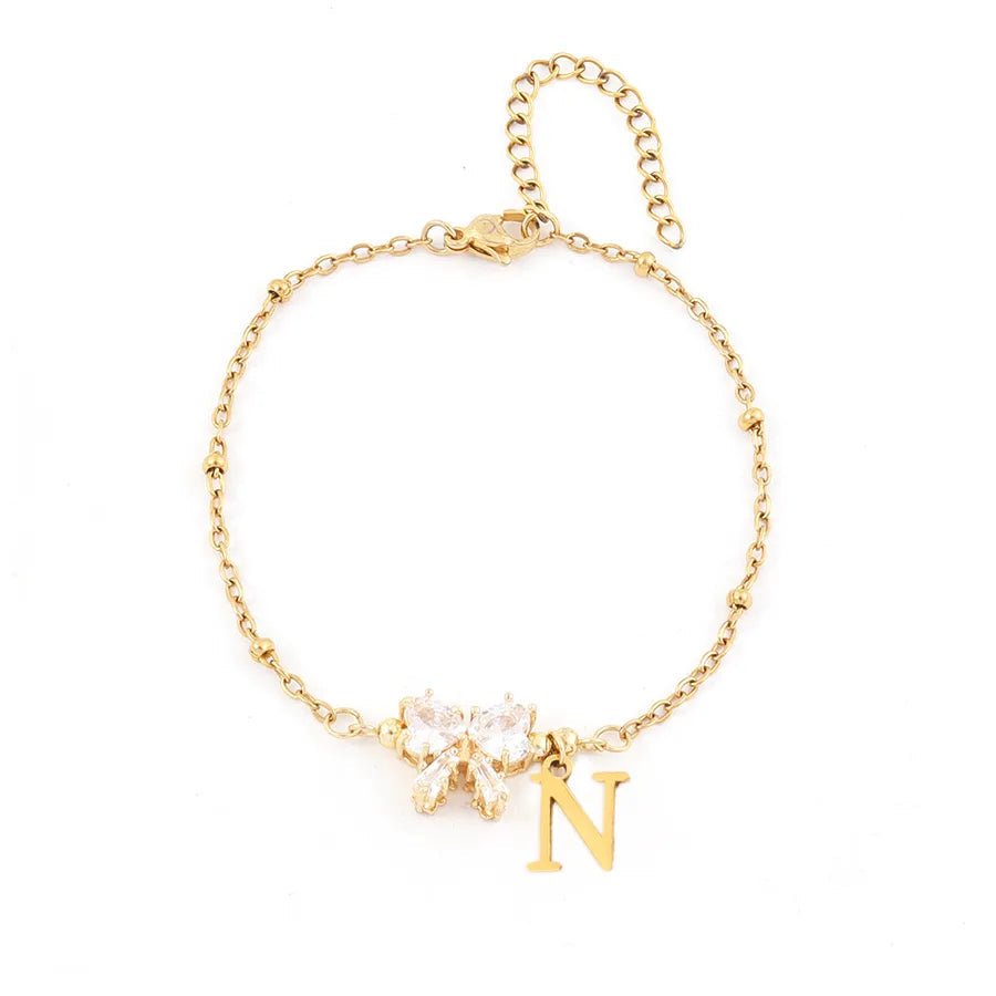 Serenity Heart Bow Bracelet