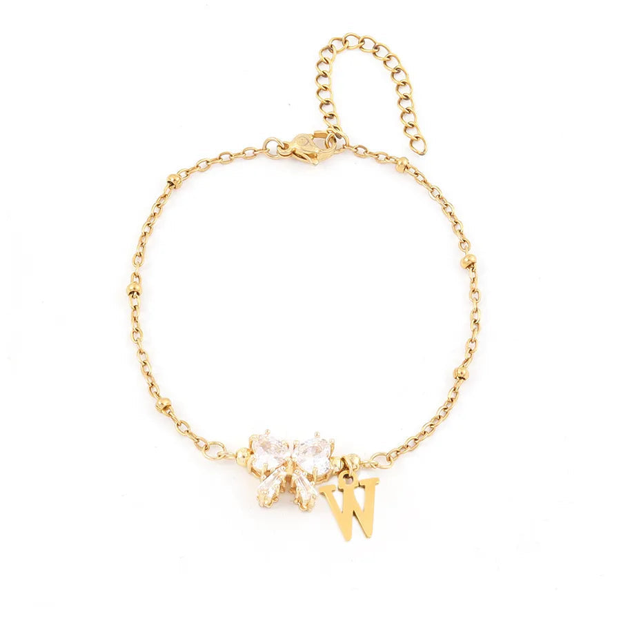 Serenity Heart Bow Bracelet
