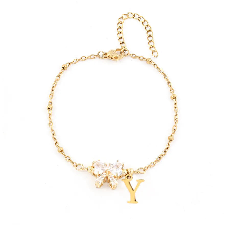 Serenity Heart Bow Bracelet