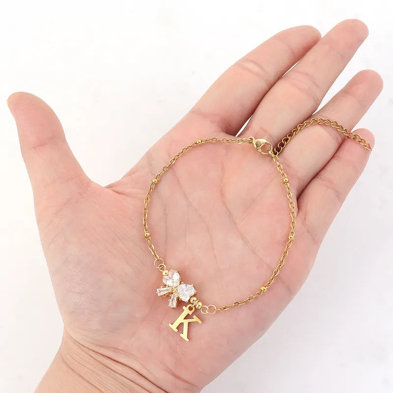 Serenity Heart Bow Bracelet
