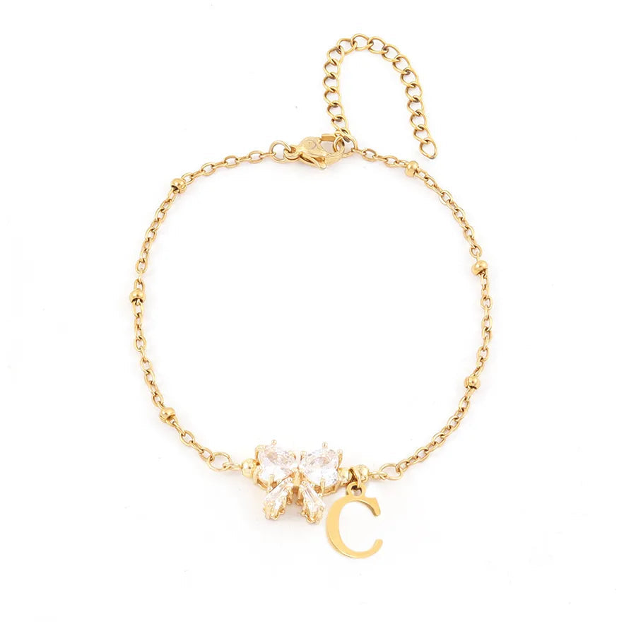 Serenity Heart Bow Bracelet