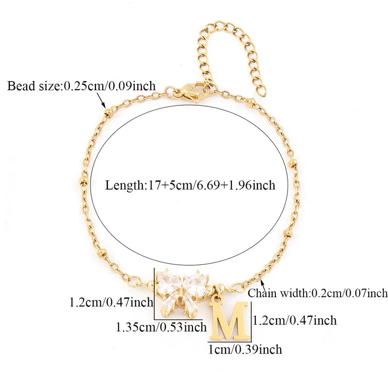 Serenity Heart Bow Bracelet