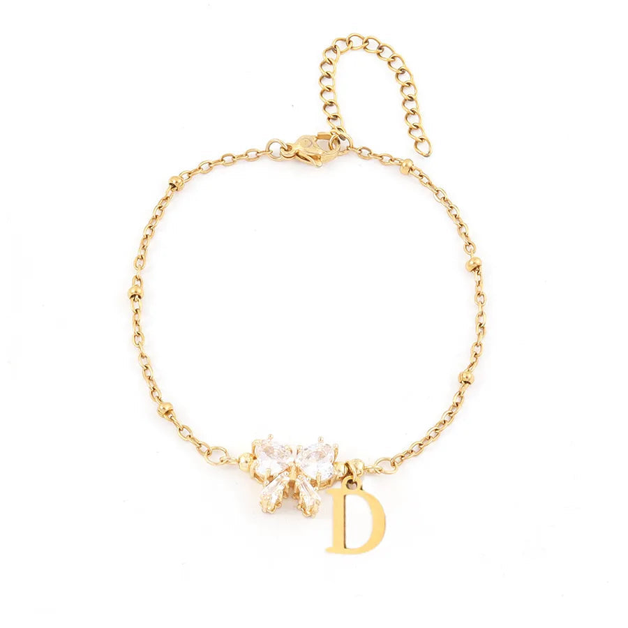 Serenity Heart Bow Bracelet