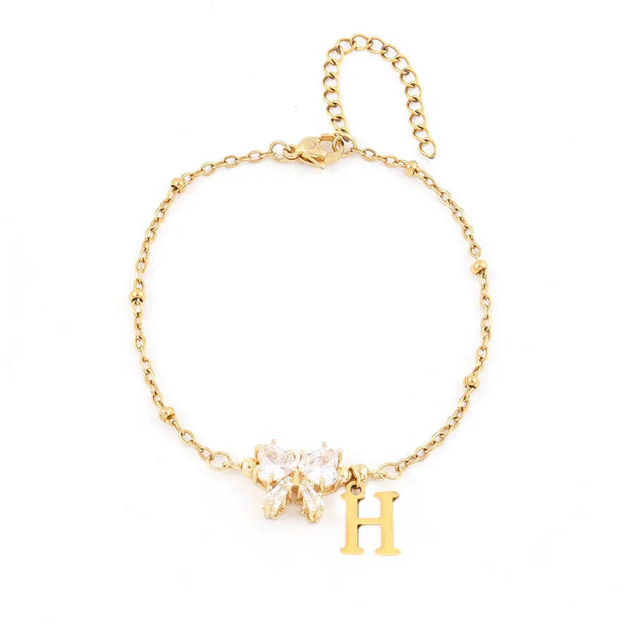 Serenity Heart Bow Bracelet