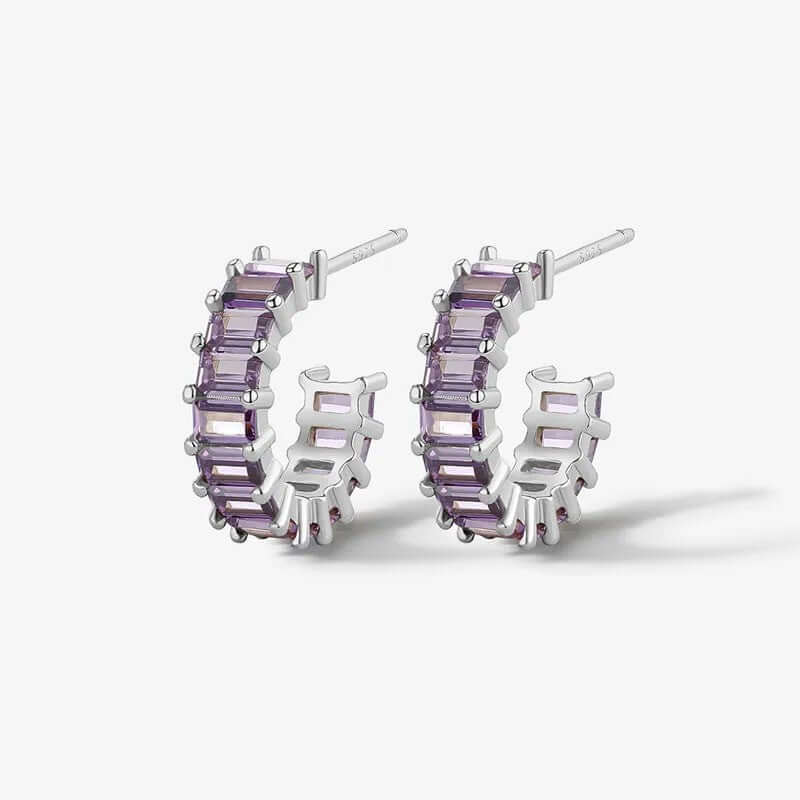 Shiny C Shape Earrings