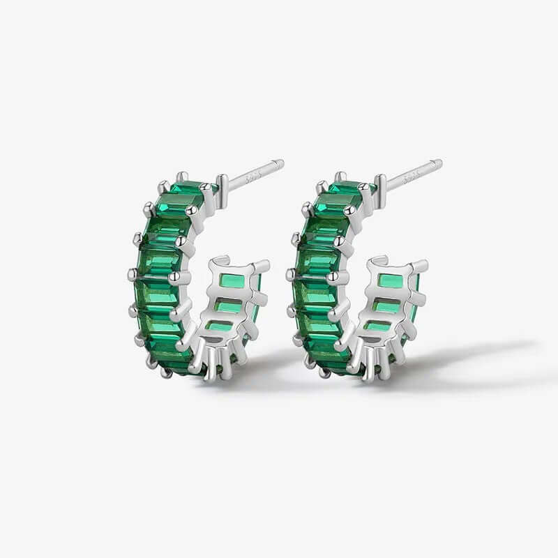 Shiny C Shape Earrings