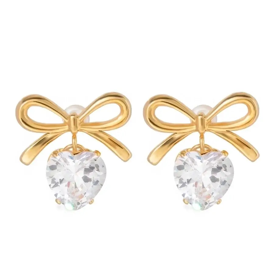 Sparkling Heart Earrings
