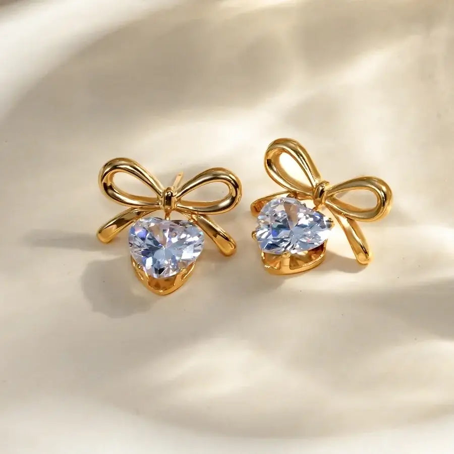 Sparkling Heart Earrings