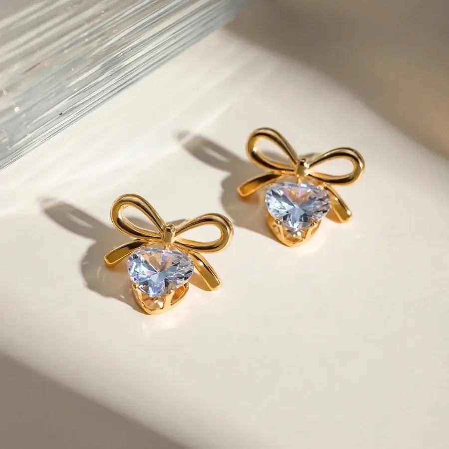 Sparkling Heart Earrings