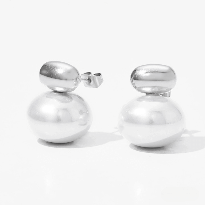 Sphere Pearl Studs