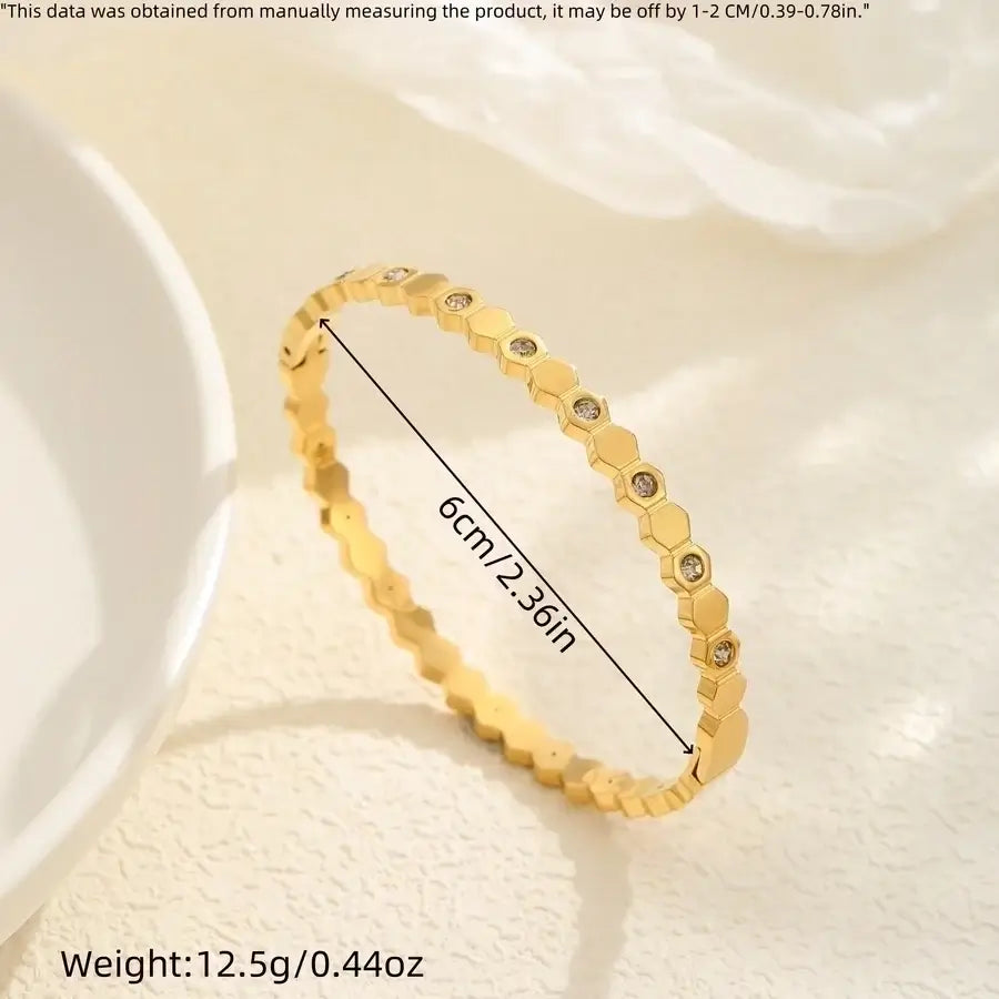 Star Bangle with Rhinestones