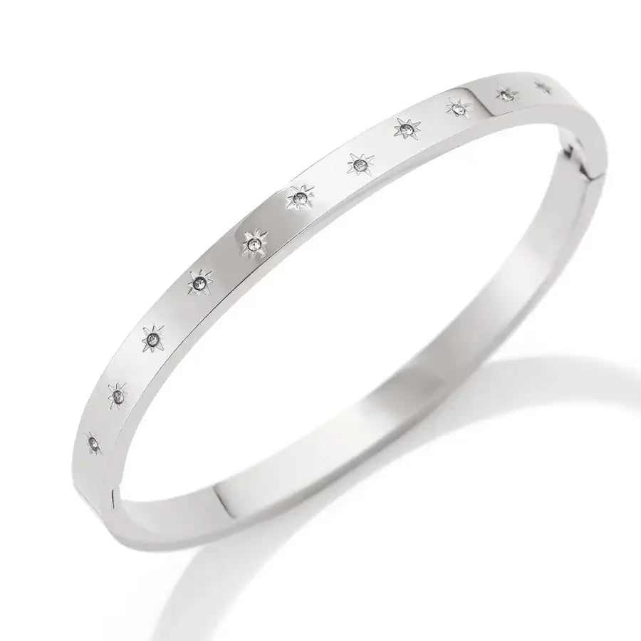 Star Bangle with Rhinestones