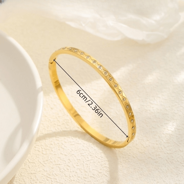 Star Bangle with Rhinestones