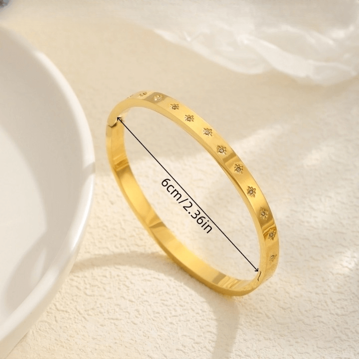 Star Bangle with Rhinestones