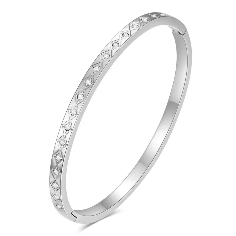 Star Bangle with Rhinestones