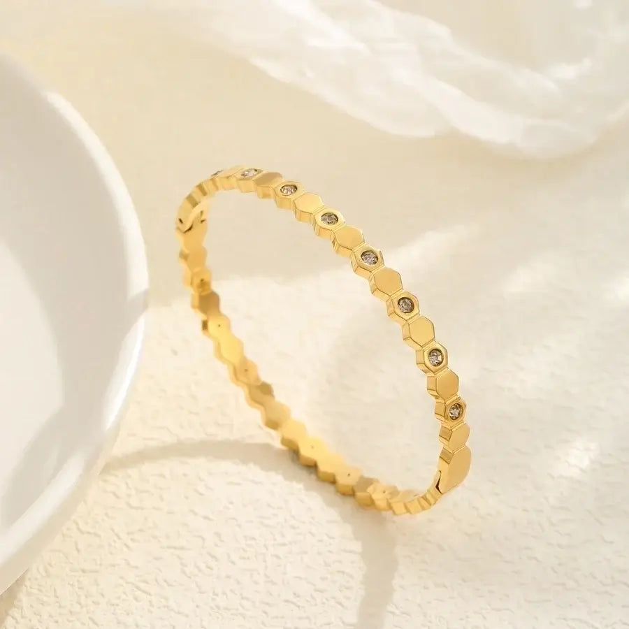 Star Bangle with Rhinestones