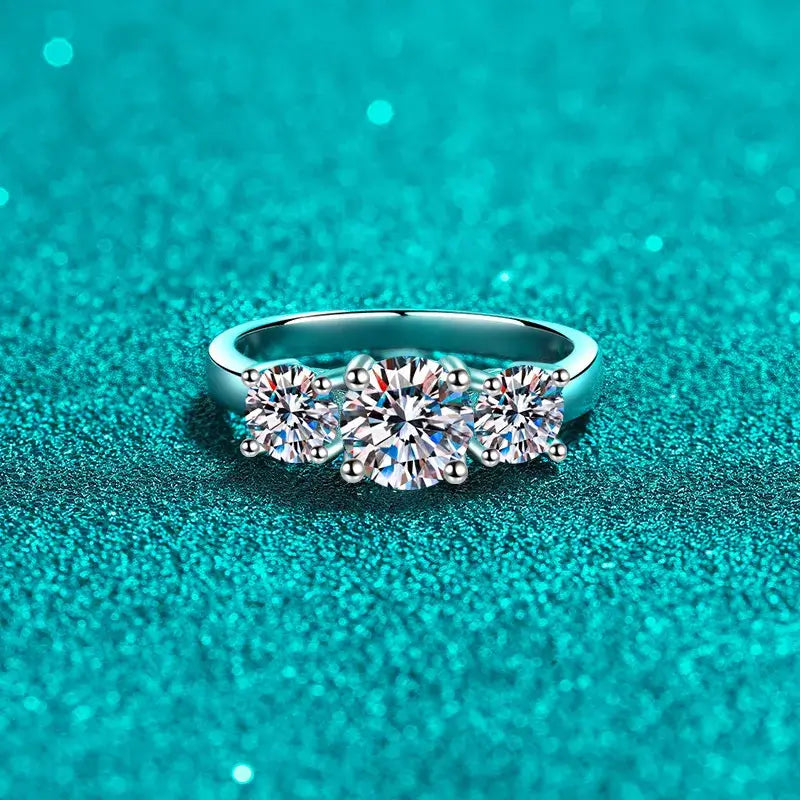 Trinity Moissanite Ring