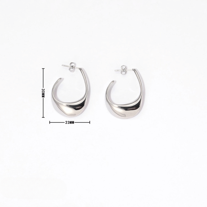 White Gold Plated Studs