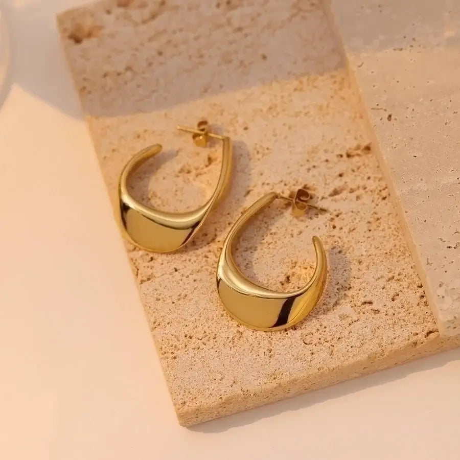 White Gold Plated Studs